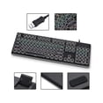 thumbnail image 4 of USB LED Backlit Retro Typewriter Mechanical Keyboard -Blue Switch - Round Keycaps -104 Keys Gaming Keyboard Mechanical Gaming Keyboard PC/Mac/Gamer, 4 of 7