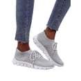 thumbnail image 4 of DYMADE Women's Lightweight Lace Up Breathable Mesh Flat Knit Sneaker Shoes, 4 of 6