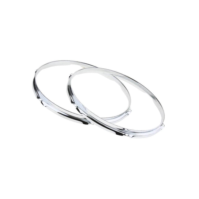 1 Pair Snare Drum Hoop Snare Drum Parts Accessories Plating Hoop Ring Ring Rim for Percussion Instrument 13 Inch 6 Hole