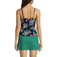 thumbnail image 2 of Lands' End Women's Petite V-Neck Wrap Underwire Tankini Swimsuit Top, 2 of 3