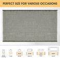 thumbnail image 5 of HAKUNA Waffle Bath Mat Green & Cream 24"x17",Boho Woven Modern Bath Rug Mats, Absorbent Non Slip Bathroom Floor Mat, Soft Washable Bath Rugs with Tassels for Bedroom, Kitchen, Shower, Tub, 5 of 7