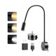 thumbnail image 1 of wonima02 Plug-in LED Wall Mount Reading Light with 15" Flexible Gooseneck & USB Charging Port Dimmable Focused Bedside Reading Lights Black-1 Pack, 1 of 1