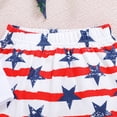 thumbnail image 4 of enyan Baby Boy 4th of July Outfits Short Sleeve Tee Shirt and Casual Shorts Fourth of July Summer Outfit,White,6-9 Months, 4 of 7