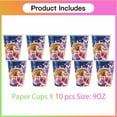 thumbnail image 3 of Long Hair Princess Birthday 2nd Cups Party Supplies Plates Fans Decorations Cake Topper Decor, 3 of 6