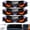 Red, variant on Devil Led Eyes for Car Windshield,Solar Demon Eye Led Car Window Light with Suction Cup,Solar & Usb Rechargeable,Waterproof Car Animated Warning Decorations for Suv Truck (Mix)