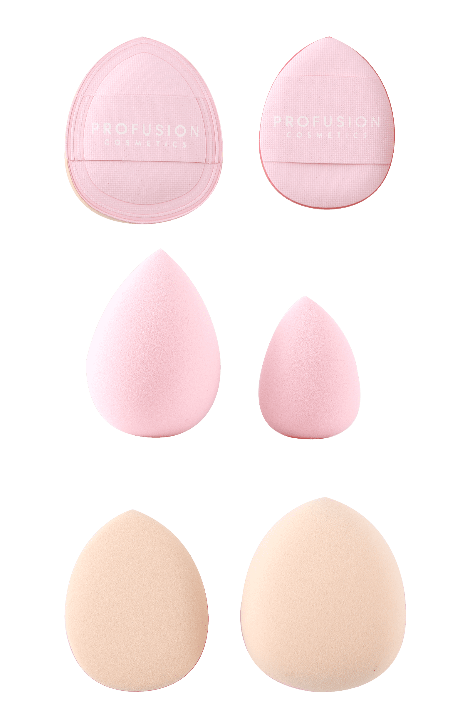 Profuson Cosmetics Blending Essentials Makeup Sponge & Puff Set