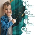 thumbnail image 3 of Blackout Kids Curtains,Teal Gold Marble Childrens Insulated Curtains Set Of 2,Bedroom Essentials,Toddler Room Decor 42x54in(106x137cm), 3 of 4