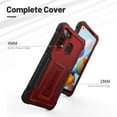 thumbnail image 3 of ExoGuard For Samsung Galaxy A21 Case, Phone Case with Screen Protector and Kickstand (Red), 3 of 7