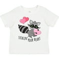thumbnail image 3 of Inktastic Stealin' Your Heart Cute Raccoon Boys or Girls Toddler T-Shirt, 3 of 5