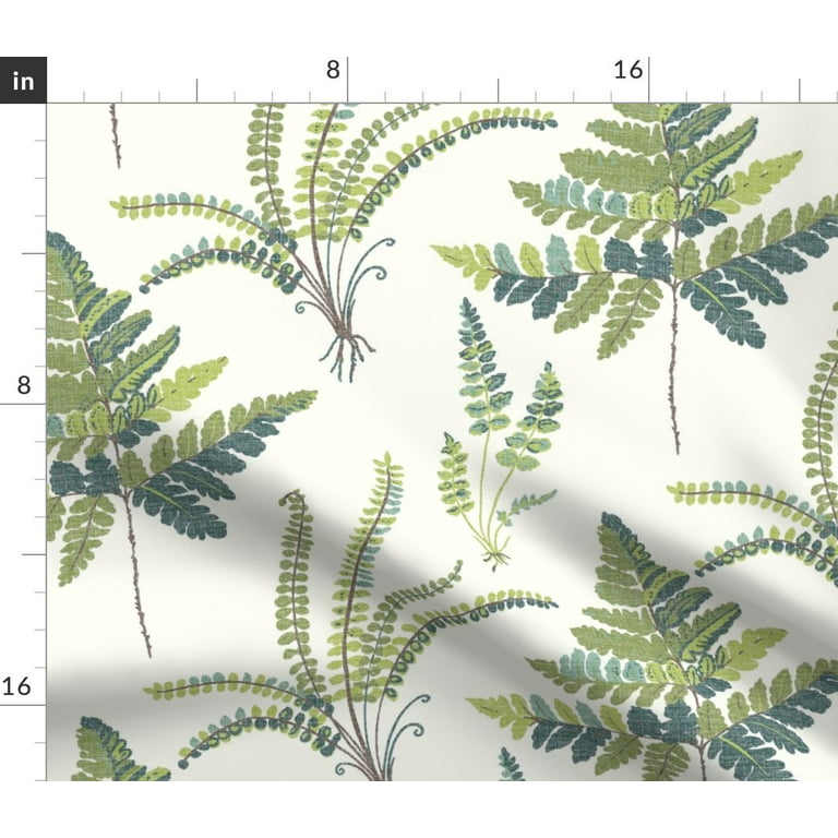 Cotton Sateen Duvet Cover, King/Cali King - English Bright Leaves Botanical  Vines Green Greenery Print Custom Bedding by Spoonflower 
