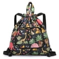 thumbnail image 1 of Mochila con cordón, bolsa con cordón, resistente al agua, plegable, portátil, para deportes, gimnasio, compras al aire libre, playa, natación, viajes, 1 of 11