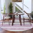 thumbnail image 4 of Farm Fruits Round Rug 5ft Washable Circle Kitchen Rugs Non Slip Watermelon Lemons Peach Pink Grey Striped Large Area Rug Indoor Floor Carpet for Bedroom Living Room Home Office Dining Room Nursery, 4 of 8