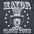 thumbnail image 2 of Mens Mayor Of Clown Town T Shirt Funny Circus Clowns Joke Tee for Guys Graphic Tees, 2 of 7
