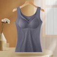 thumbnail image 2 of Women Blouses Women's Underwire One Smooth U Light T Shirt Convertible Bra Womens Camisole Shelf Bra Lace Top Womens Layering Tops Loose Fit Women Top Lace Camisole for plus Lunch Lady Long L Gray 3XL, 2 of 7