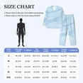 thumbnail image 4 of Balery Blue Marble Pijama para Hombre de Dos Piezas con Manga Larga, Conjunto de Dormir y Descanso Suave con Bolsillos-XX-Large, 4 of 7