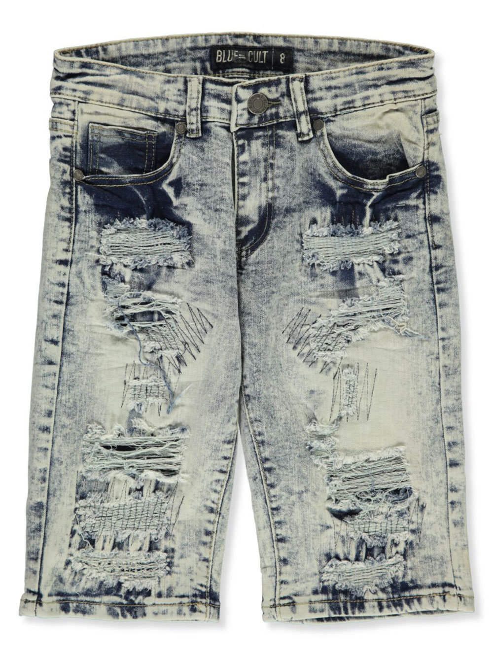 Blue Cult Boys' Rip Patch Denim Shorts 