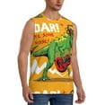 thumbnail image 2 of Disketp Cool Dinosaur Playing Guitar Sleeveless Tshirts For Men, Muscle Shirts For Men Dry Fit Tank Top-Large, 2 of 8