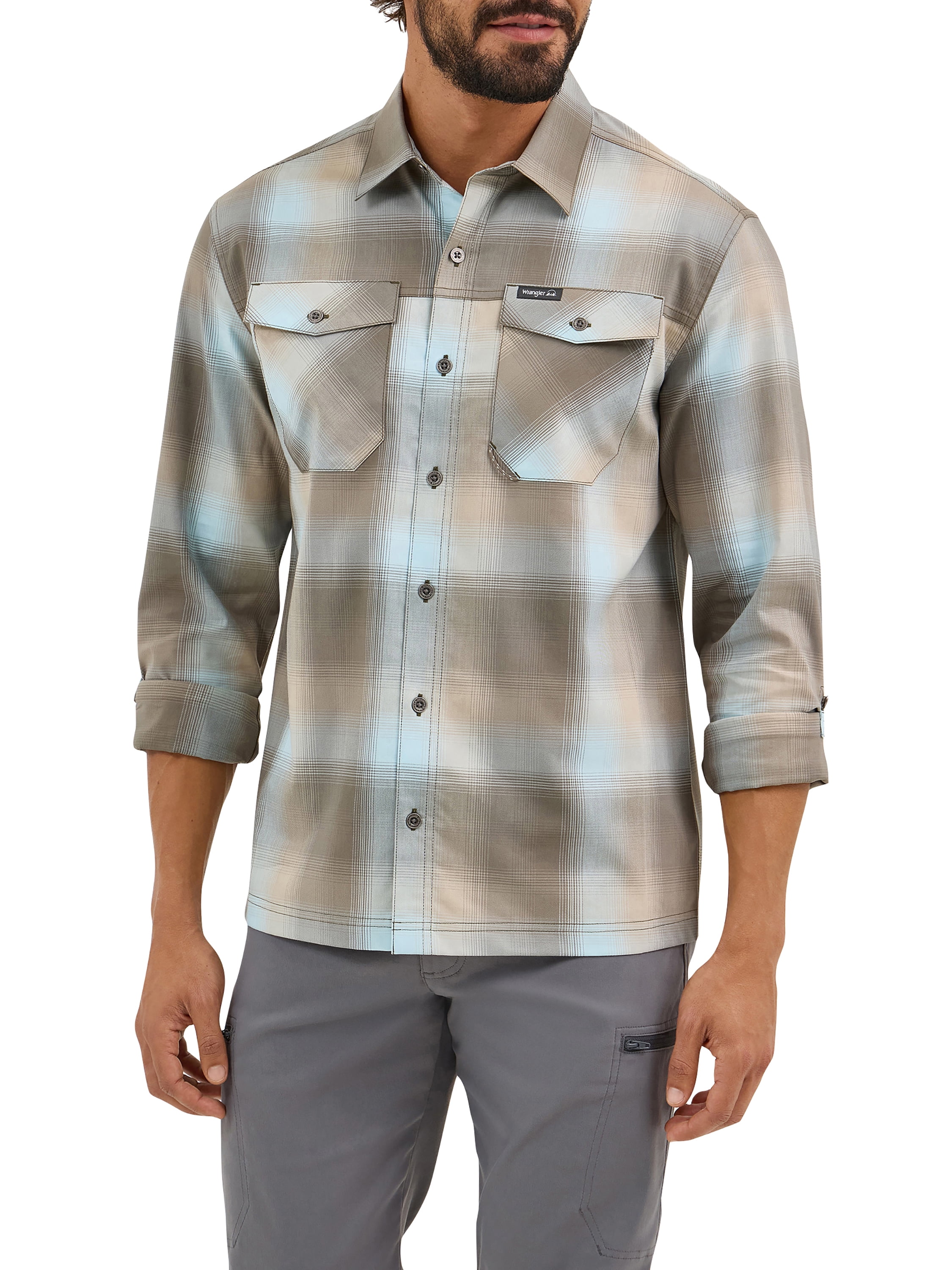 Wrangler Mens Long Sleeve Outdoor Shirt