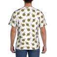 thumbnail image 3 of Vsdgher Cute Little Bee Print Men's Dry Fit Mesh Athletic Shirts Moisture Wicking Tennis T-Shirt Tops, 3 of 9