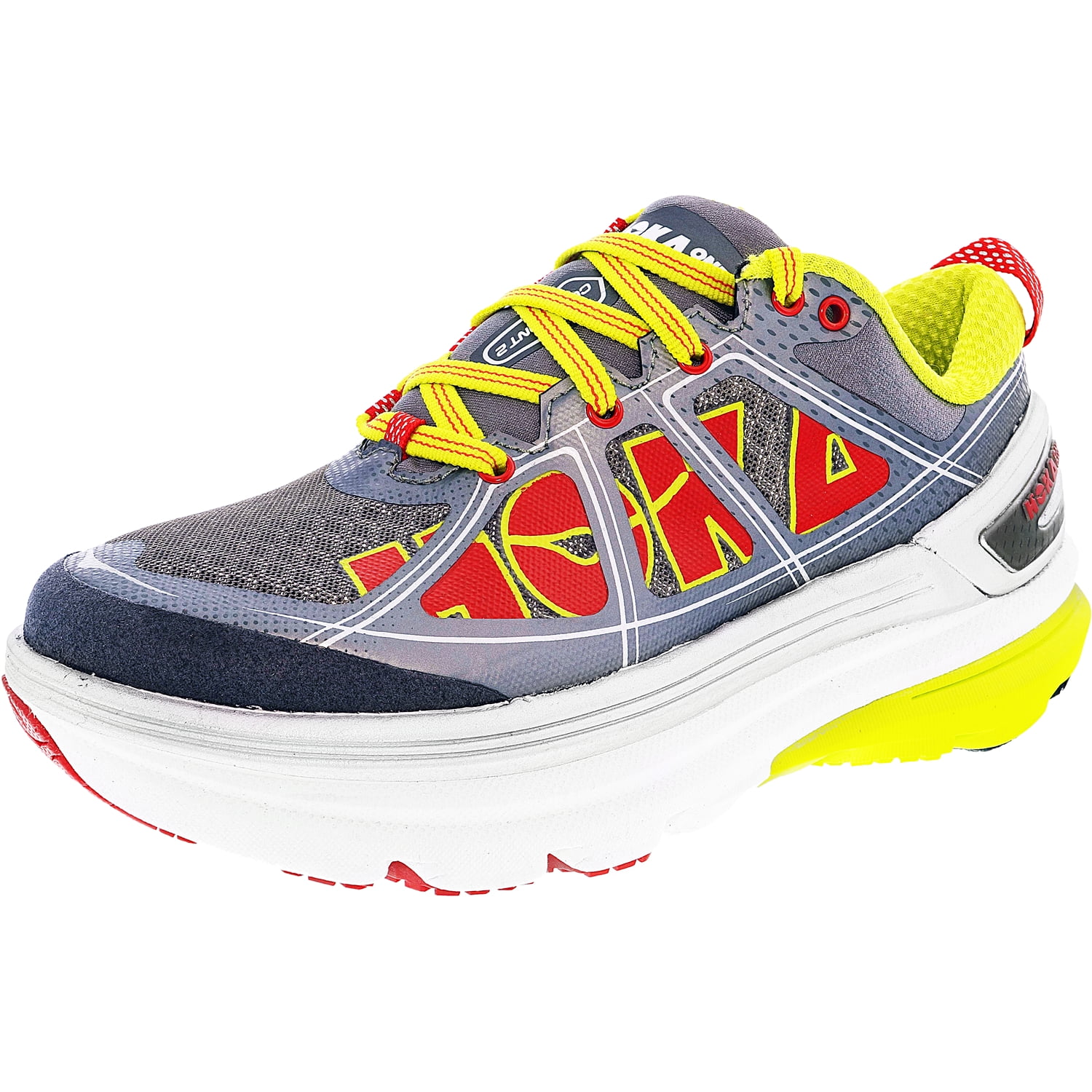 Hoka One Women's Constant 2 Grey / Acid AnkleHigh Running Shoe 6M