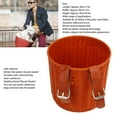 thumbnail image 3 of Front Handlebar Bicycle Basket Multipurpose Simulation Wicker Round Shape Large Capacity Bike Baskets, 3 of 7