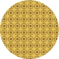 thumbnail image 1 of Ahgly Company Machine Washable Indoor Square Transitional Bold Yellow Area Rugs, 3' Square, 1 of 7