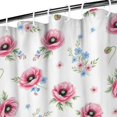 thumbnail image 3 of Pioneer Flower Floral Print Pattern Shower Curtain 36x72in, Bathroom Decorative Shower Curtain Set with 12 Hooks, Waterproof Washable, 3 of 6