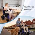 thumbnail image 4 of Zygenair Lightweight Foldable Electric Wheelchair for Adults, Motorized Power Chair with Removable Battery, 330 lbs Capacity, 15-Mile Range, Regular, Blue, 4 of 8