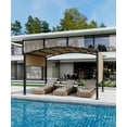 thumbnail image 2 of Huisuilinss Outdoor Pergola,Arched Pergola,Aluminum Pergola With Retractable Canopy,Arched Patio Pergola,Metal Pergola Shade Shelter For Backyard Lawn Patios Gardens Grill Gazebo, 2 of 7