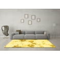 thumbnail image 3 of Ahgly Company Machine Washable Indoor Rectangle Abstract Yellow Modern Area Rugs, 6' x 9', 3 of 4