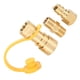 thumbnail image 3 of Accesorios de conexión rápida para gas propano de 3/8 pulgadas, adaptadores de latón para gas propano con válvula de cierre, 3 of 5