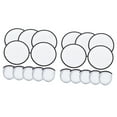 thumbnail image 3 of KLKCMS 10 Pieces Foldable Flying Disc Fans Fun DIY for Travel Festival Party Favors white, 3 of 9
