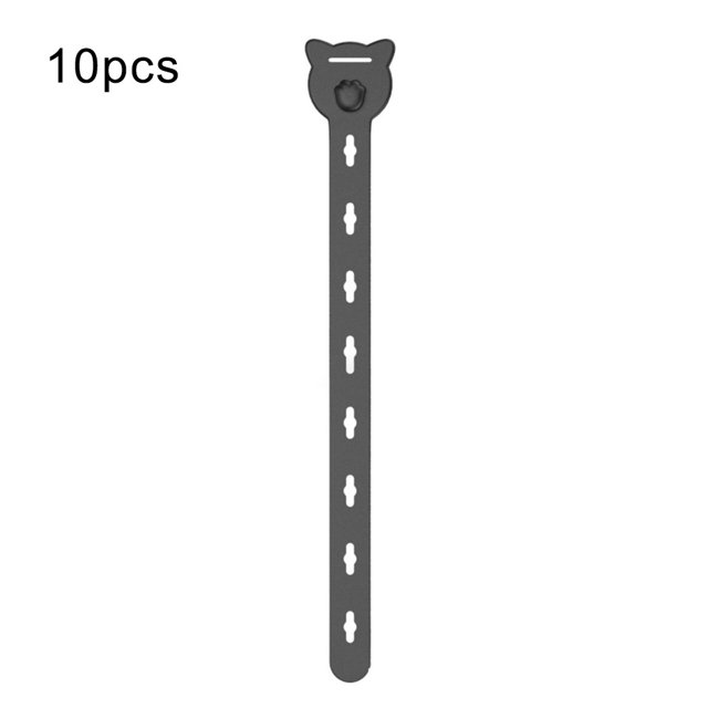 Silicone data cable storage silicone cable tie multifunctional reusable
