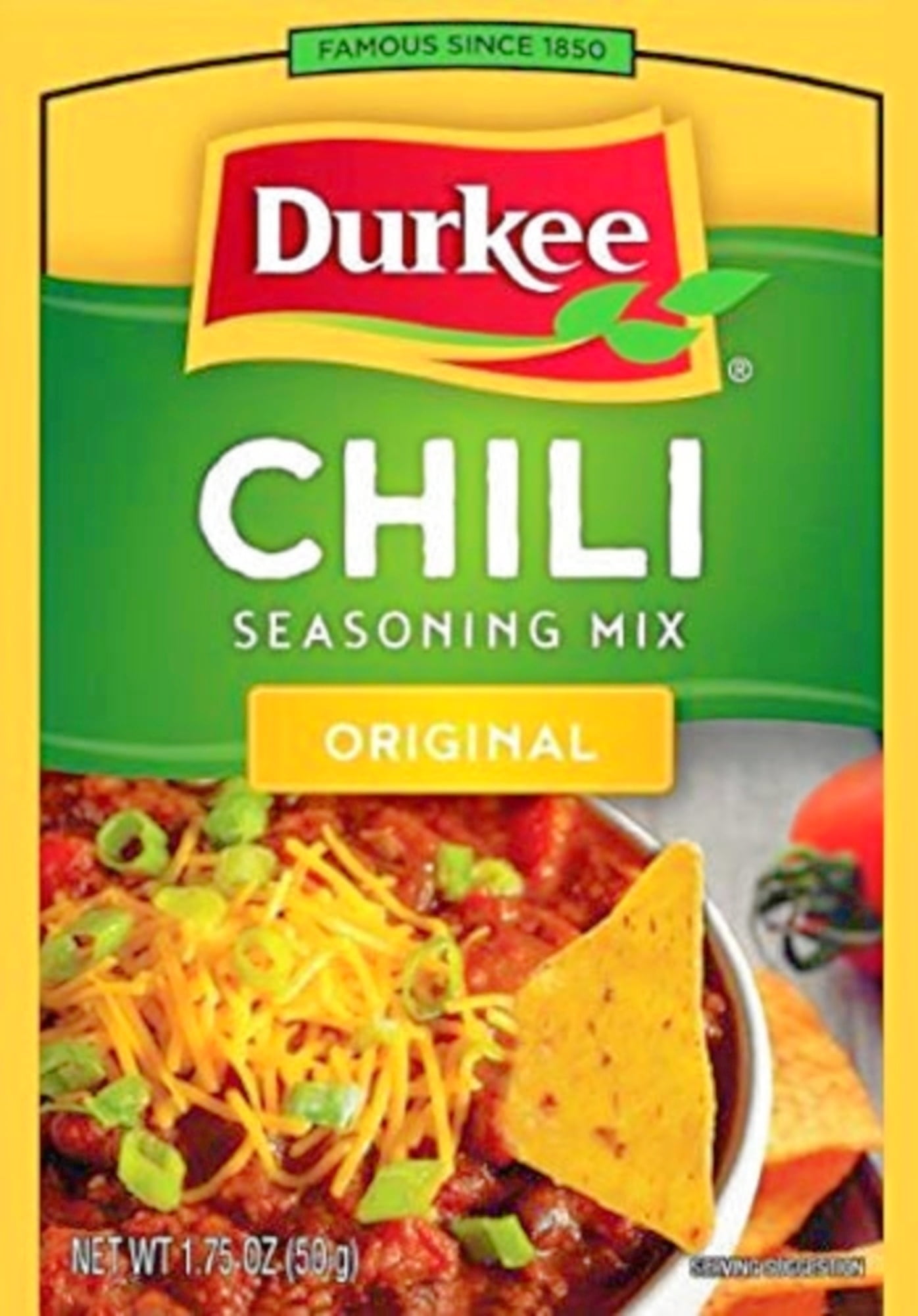 Durkee Original Chili Seasoning Mix, 1.75Ounces Packages (Pack of 18