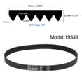 thumbnail image 2 of 195J6 Rubber Poly V Belt, 6 Ribs PJ V-Ribbed Belt 19.5" Length x 0.55" Width x 0.14" Thick, 2 of 5