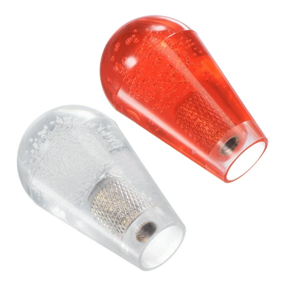 Uxcell Red White Ellipse Oval Joystick Rocker Ball Top Handle for Arcade Game