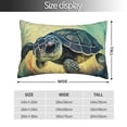 thumbnail image 4 of Disketp Pillow Covers Watercolor Turtle2 Pattern Throw Pillow Case Cushion Covers,Cushion For Bedroom,Couch,Home-20"X30", 4 of 8