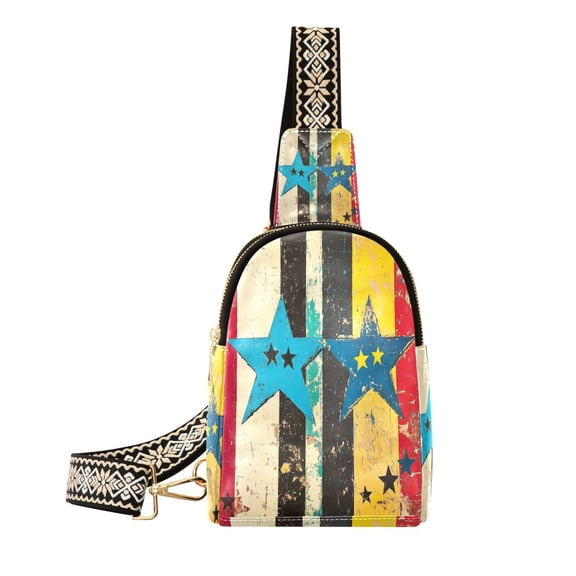 BZSMCE Crossbody Fashion Rustic Starscape Printed Waist Packs