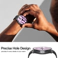 thumbnail image 3 of KOMI 2 Pack Hard Case Compatible with Samsung Galaxy Watch 6 40mm with Screen Protector, HD Tempered Glass Screen Protector Cover Overall Protective Cover, Black, 3 of 5