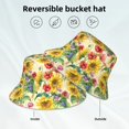 thumbnail image 6 of PAYOHTO Sunflower Cornflower Poppy Beige Bucket Hats for Women Men, Beach Summer Outdoor Fisherman Hat for Boy Girl, 6 of 8