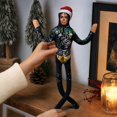 thumbnail image 3 of Christmas Poseable Plush Doll Soft Stuffed Puppet with Wire Armature Bendable Pop Star Doll for Holiday Decoration Display and Play Gift for Fans, 3 of 3