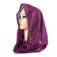 thumbnail image 2 of Fewfanhot Women's Sequin Infinity Scarf & Head Wrap, Solid Color Lightweight Shimmering Mesh Scarf for Party, Evening Wear and Everyday Fashion Versatile Accessory, 2 of 4