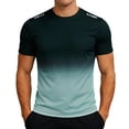 thumbnail image 7 of XIAOCHA Men's Gradient Quick Dry T Shirt Short Sleeve Crewneck Pullover Top Breathable Sporty Athletic Tees, 7 of 7