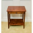 thumbnail image 6 of Casual Contemporary Living 2-Tier Solid Acacia End Table with Drawer - Mahogany, 6 of 7