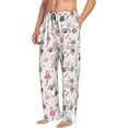 thumbnail image 2 of Xecao Rabbit And Carrot Men's Straight Lounge Pajama Pants: The Ultimate in Comfortable Sleepwear, 2 of 9