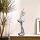 thumbnail image 1 of Estatua de de resina, figura de mesa, adorno artesanal coleccionable, escultura de niña de ballet para estudio, cafetería, cumpleaños, sala Plata perfecl Estatuilla de bailarina, 1 of 8