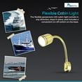 thumbnail image 6 of MARINE CITY Brass Gooseneck LED Cabin Reading Light  12V, Warm White LED, Diameter 1-7/16 Inches, Ideal for Marines, Boats, Yachts, Ships Pack of 4, 6 of 7