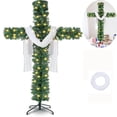 thumbnail image 1 of HLONK Foldable Christmas Tree Foldable Christmas Tree Pre-Lit Artificial Christmas Outdoor Staked Twinkling Christmas Trees with LED Light Easter Decorations, 1 of 4