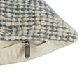 thumbnail image 6 of Ox Bay Tulsa 22" x 22" Ivory/Blue Striped Wool Blend Adult Decorative Throw Pillow, 6 of 7