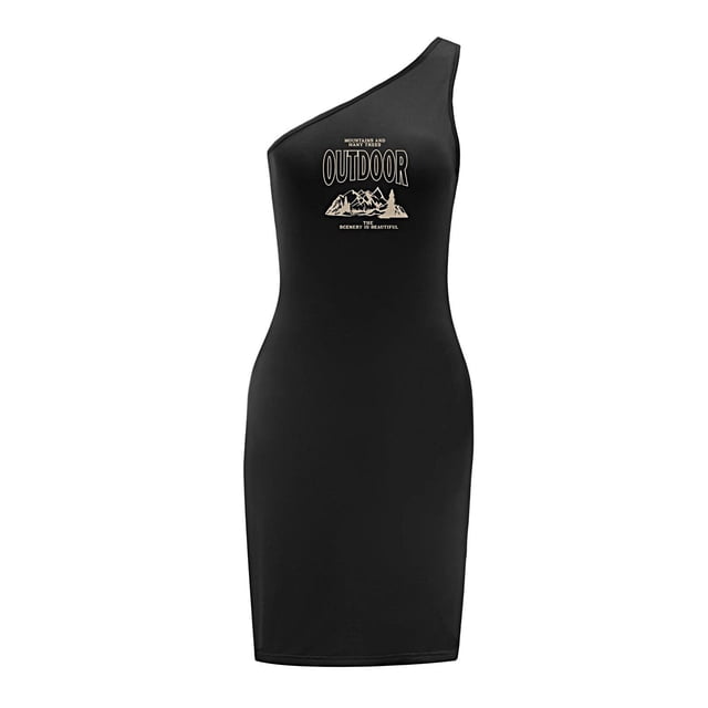Vestido de mujer con hombros descubiertos, vestido de primavera y verano para mujer, para viajes de vacaciones , L L